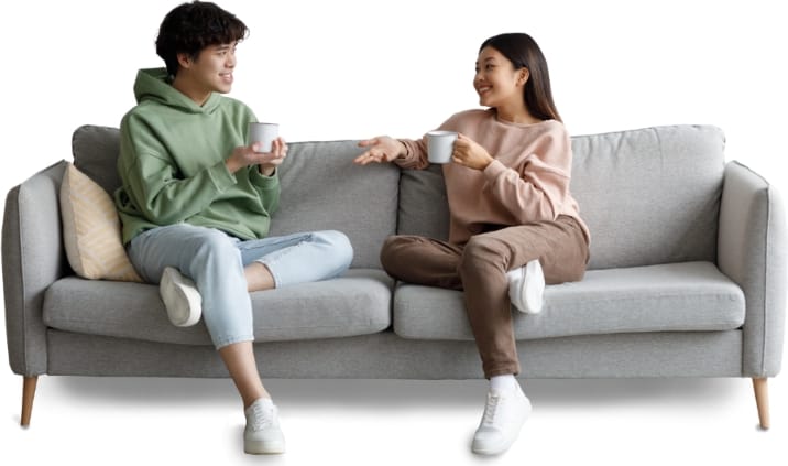 People with boxes moving house